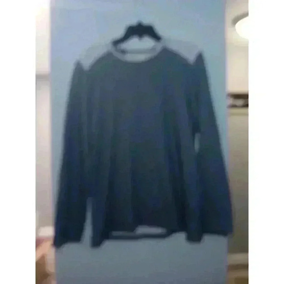 Tommy Bahama Mens Sweater Blue Medium Fleece‎ Pullover Lightweight Lounge Shirt - Picture 8 of 8